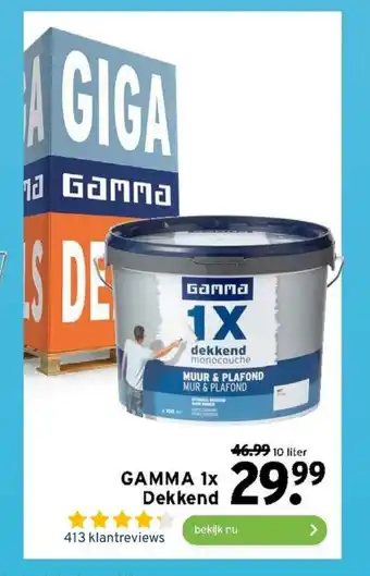 GAMMA 1x Dekkend 10 liter aanbieding