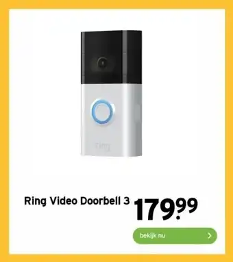 GAMMA Ring Video Doorbell 3 aanbieding