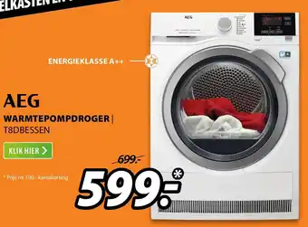 Expert AEG Warmtepompdroger | T8DBESSEN aanbieding