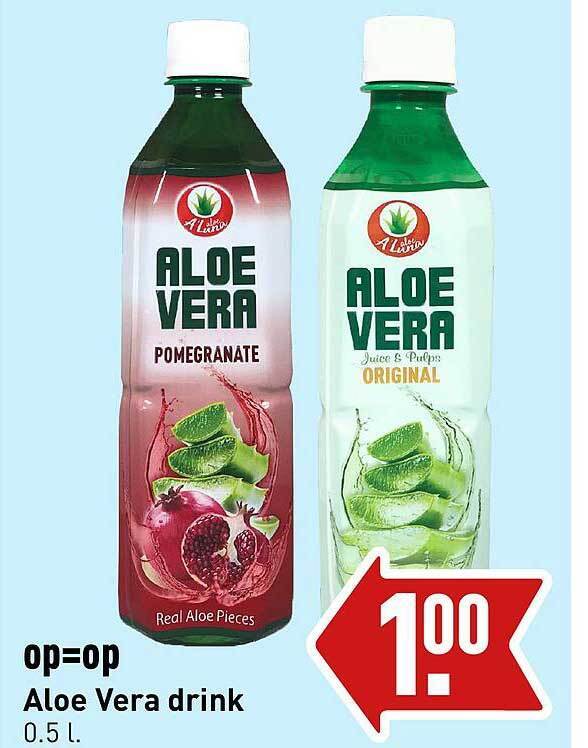 Aloe vera drink aanbieding bij ALDI