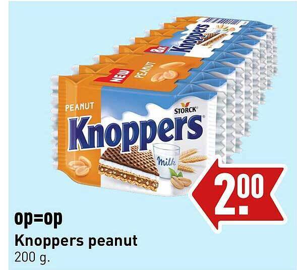 Knoppers peanut aanbieding bij ALDI