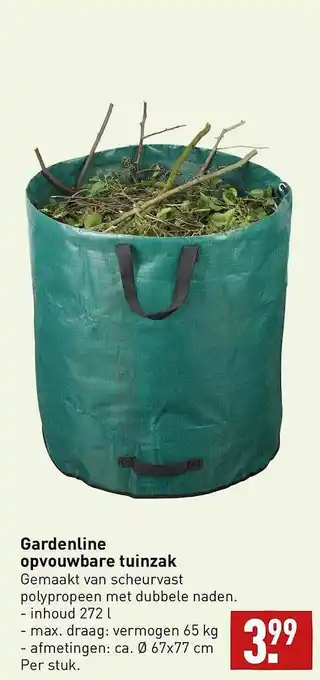 ALDI Gardenline opvouwbare tuinzak aanbieding