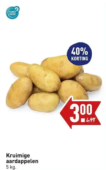 ALDI Kruimige aardappeln 40% korting aanbieding