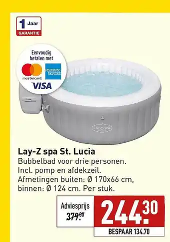 ALDI Lay-z spa st. lucia aanbieding