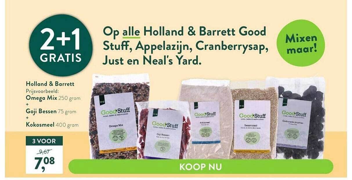 Op alle holland & barrett good stuff, appelazijn, cranberrysap, just en