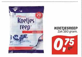 Dekamarkt Koetjesreep aanbieding