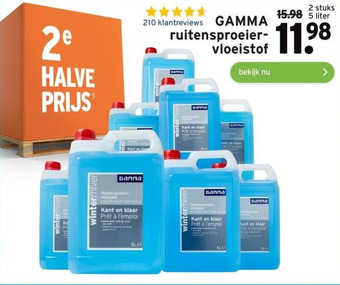 GAMMA Gamma ruitensproeier vloeistof aanbieding