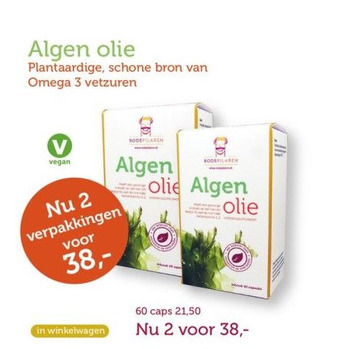 De Rode Pilaren Algen olie aanbieding