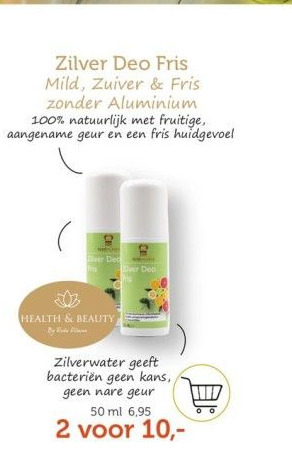 De Rode Pilaren Zilver deo fris aanbieding