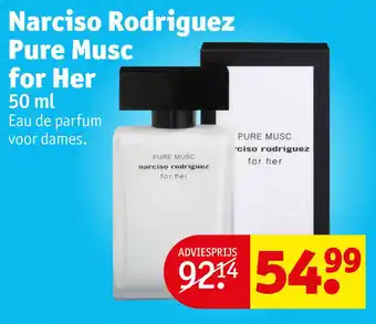 Kruidvat Narciso rodriguez pure musc for her aanbieding