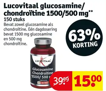 Kruidvat Lucovitaal glucosamine/ chondroïtine 1500/500 mg aanbieding