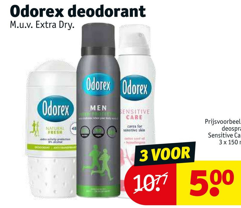 Odorex deodorant aanbieding bij Kruidvat