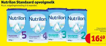 Kruidvat Nutrilon standaard opvolgmelk aanbieding