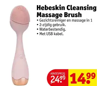 Kruidvat Hebeskin cleansing massage brush aanbieding