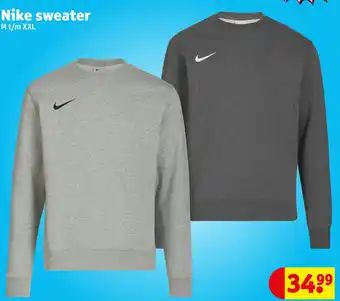 Kruidvat Nike sweater aanbieding