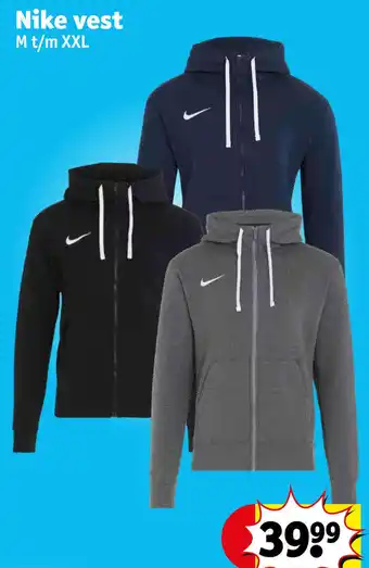 Kruidvat Nike vest m t/m xxl aanbieding