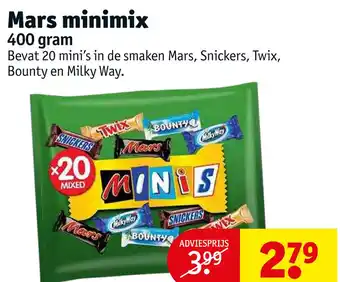 Kruidvat Mars minimix aanbieding