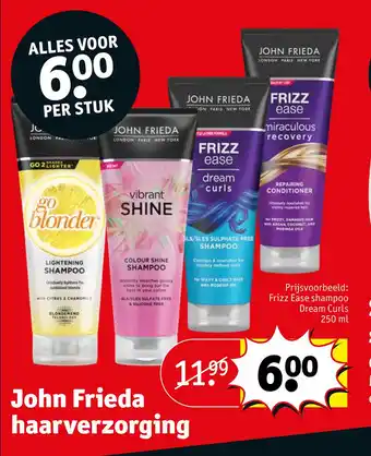 Kruidvat John frieda haarverzorging aanbieding