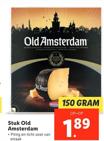 Lidl Stuk old amsterdam aanbieding