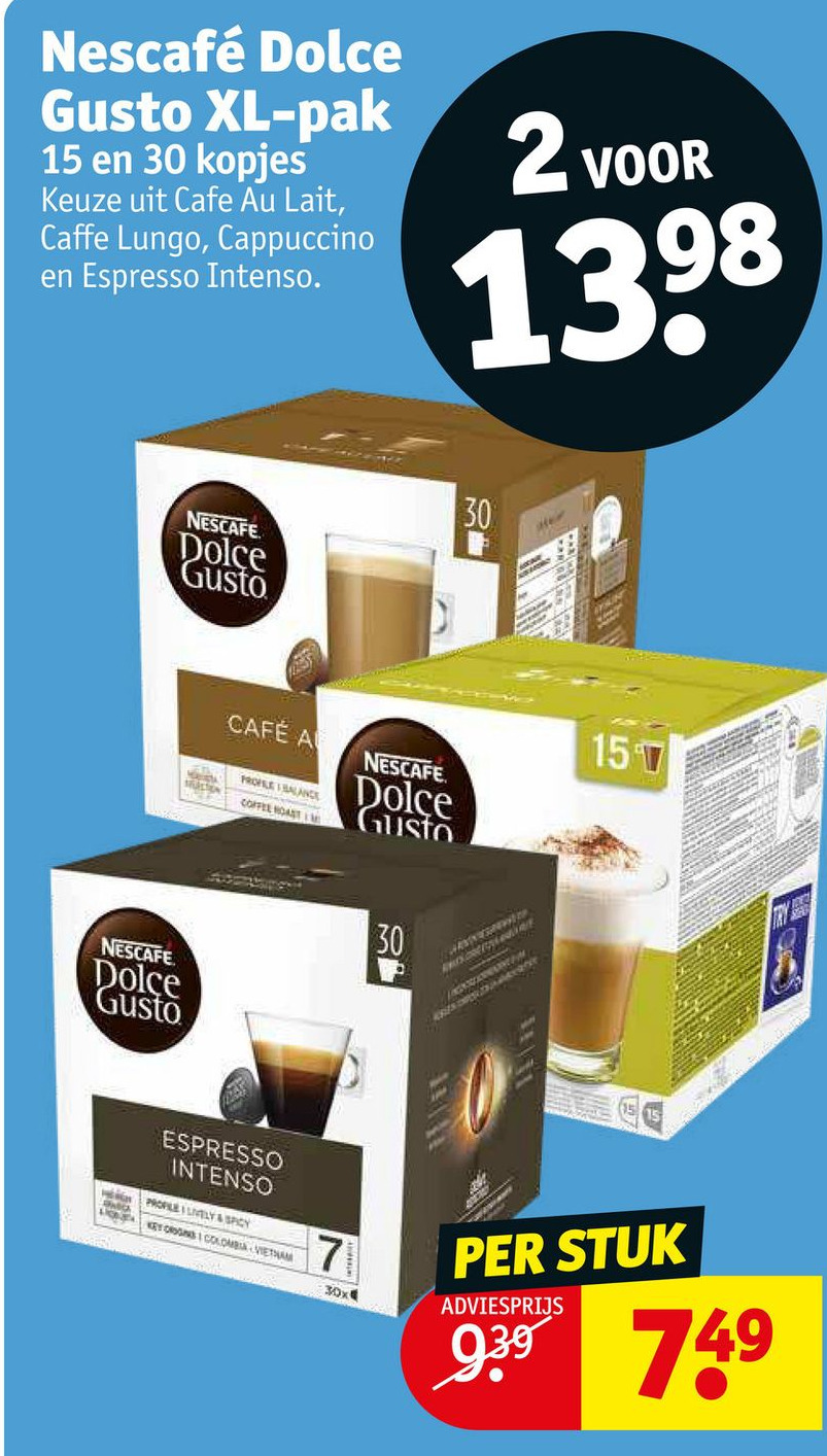Nescafé dolce gusto xlpak aanbieding bij Kruidvat