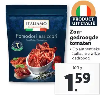 Lidl Zon- gedroogde tomaten aanbieding