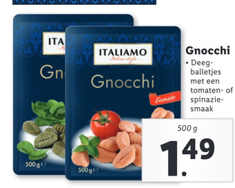 Lidl Gnocchi aanbieding