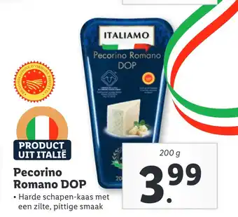 Lidl Pecorino romano dop aanbieding