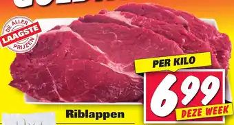 Nettorama Riblappen 1kg aanbieding