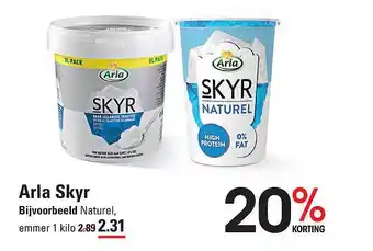 De Kweker Arla skyr 20% korting aanbieding