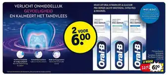 Kruidvat Keuze Uit Oral-B Tandvlees & Glazuur Pro-Repair Zachte Whitening, Extra Fris & Origineel aanbieding