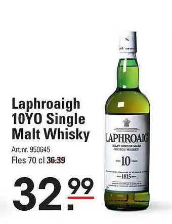 De Kweker Laphroaigh 10yo single malt whisky aanbieding