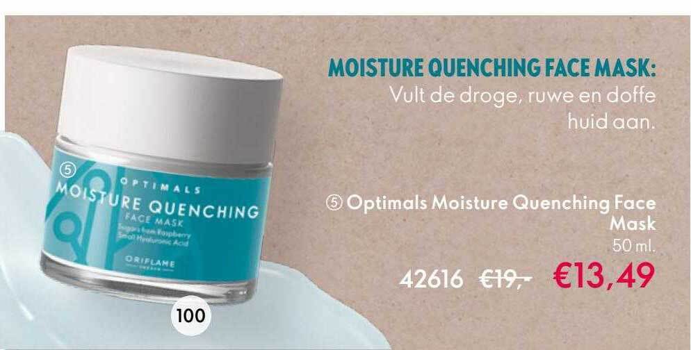 Optimals moisture quenching face mask 50 ml aanbieding bij Oriflame