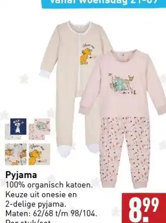 ALDI Pyjama aanbieding