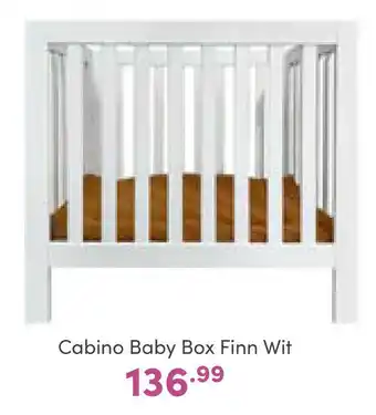 Baby & Tiener Cabino baby box finn wit aanbieding