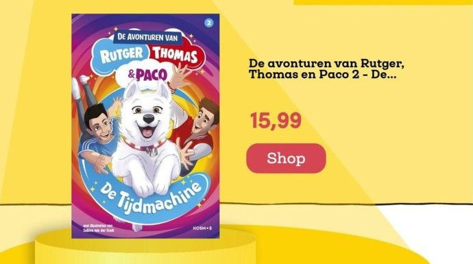 De avonturen van rutger, thomas en paco 2 - de tijdmachine aanbieding