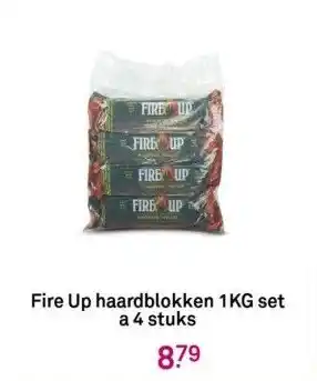 Karwei Fire up haardblokken 1kg set a 4 stuks aanbieding