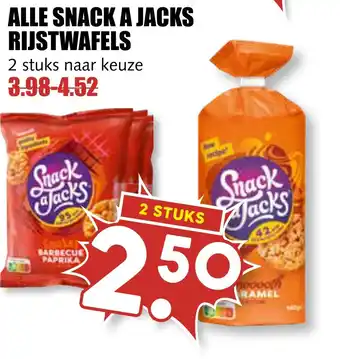 MCD Supermarkt Alle snack a jacks rijstwafels aanbieding