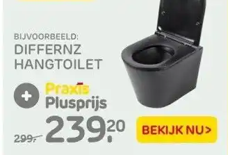 Praxis Differnz hangtoilet aanbieding