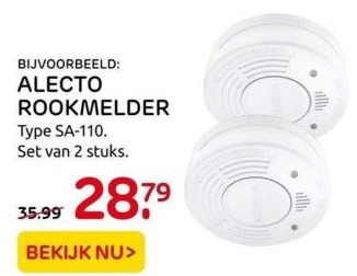 Praxis Alecto rookmelder aanbieding