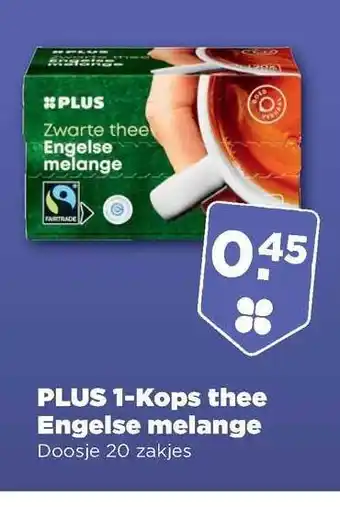 PLUS Plus 1-kops thee engelse melange aanbieding