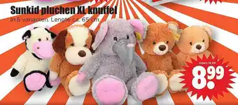 Dirk Sunkid pluchen xl knuffel aanbieding