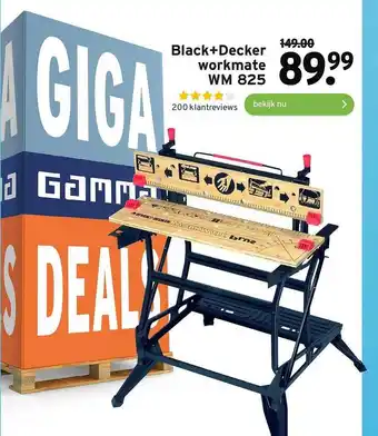 GAMMA Black+decker workmate wm 825 aanbieding