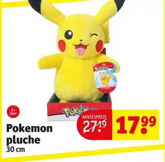 Kruidvat Pokemon pluche 30 cm aanbieding