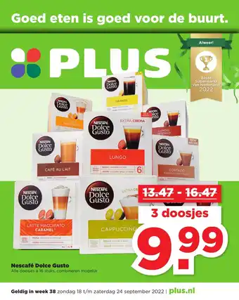 PLUS Nescafe Dolce Gusto Alle doosjes a 16 stuks aanbieding