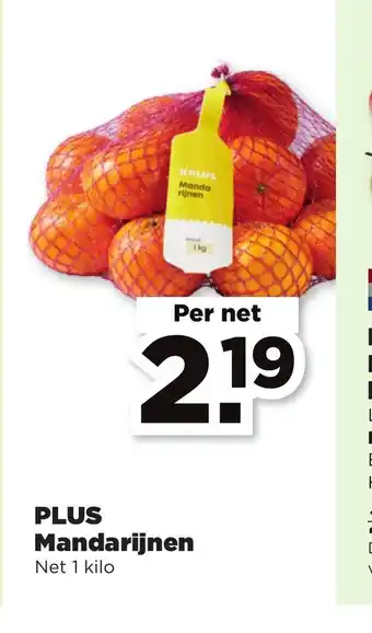 PLUS Mandarijnen Net 1 kilo per net aanbieding