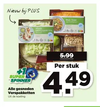 PLUS Alle gesneden Verspakketten per stuk aanbieding