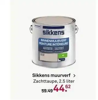 Karwei Sikkens muurverf > zachttauppe, 2.5 liter aanbieding