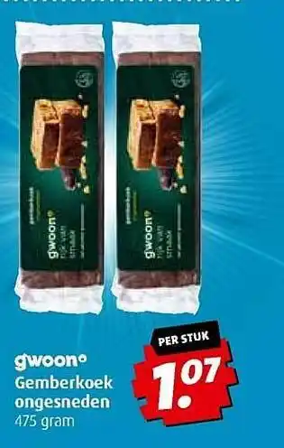 Boni Gwoon gemberkoek ongesneden aanbieding