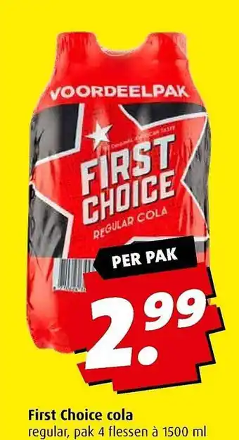 Boni First choice cola regular aanbieding