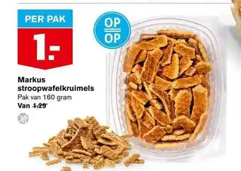 Hoogvliet Markus stroopwafelkruimels aanbieding